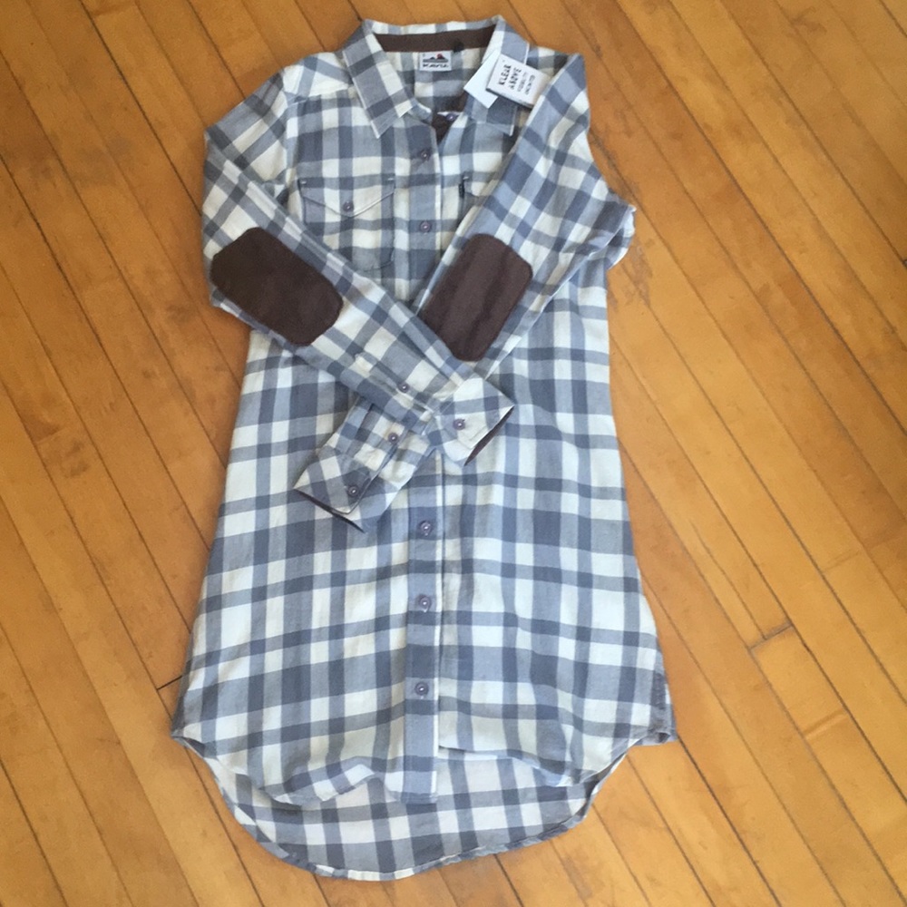 Kavu flannel shirt dress